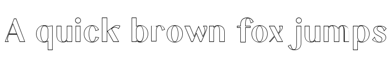 Preview of Keystone Outline Outline font