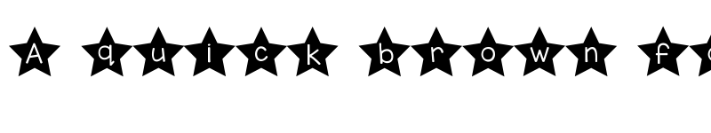 Preview of KG All of the Stars Regular font