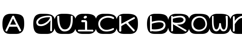 Preview of KG Geronimo Blocks Regular font