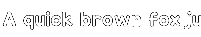 Preview of KG Red Hands Outline Regular font