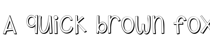 Preview of KG Shake it Off Popped Regular font