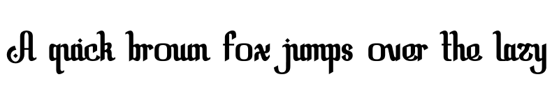 Preview of Khalliban Regular font