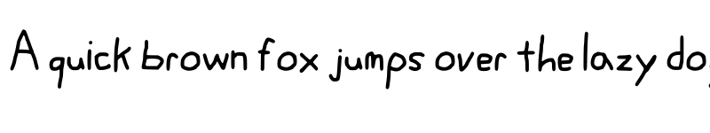 Preview of KHandwriting Regular font
