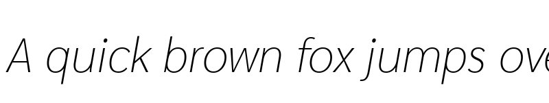 Preview of Khwan Sans Thin Italic font