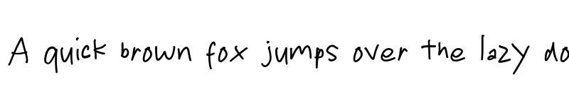 Preview of Kids Hand Regular font