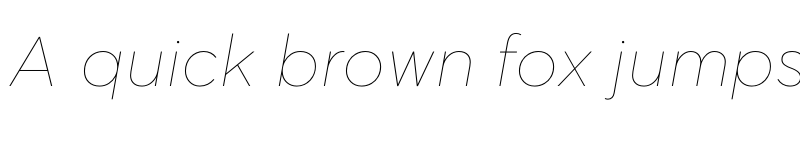 Preview of KIDS Rikai Hairline Italic font