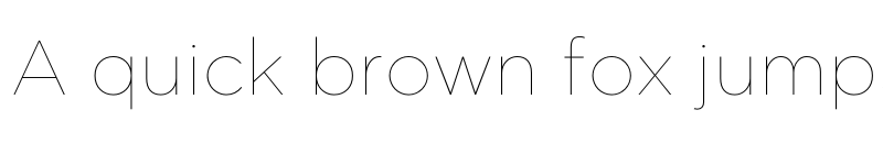 Preview of KIDS Rikai Hairline font