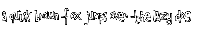 Preview of KidsOutline Regular font