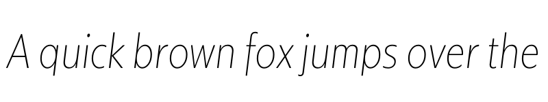 Preview of KIDStip Condensed Thin Italic font