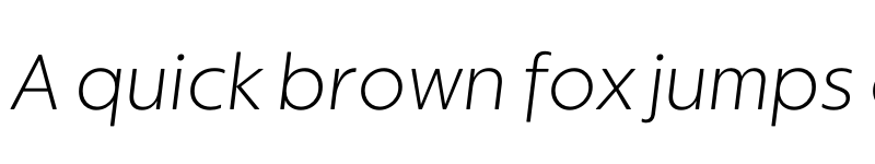 Preview of KIDStip Display Light Italic font