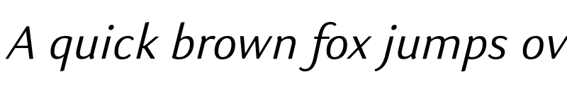 Preview of Kigelia LGC Italic font