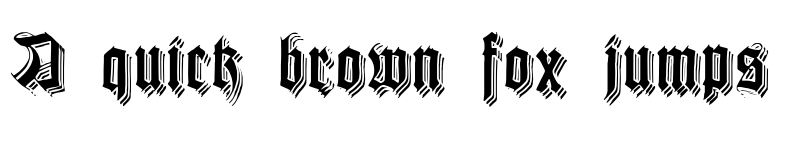 Preview of KilligrewStacatto Regular font