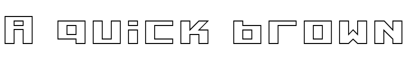 Preview of Kiloton Outline Normal font