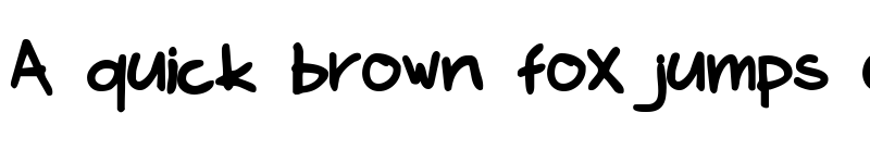 Preview of Kims Hand Bold font