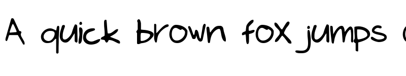 Preview of Kims Hand Regular font