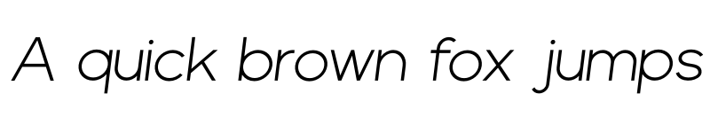 Preview of Kincrev Italic font