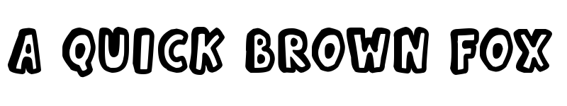 Preview of Kinda 3D Regular font