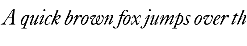 Preview of Kings Caslon Display Trial Italic font