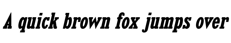 Preview of Kingsbridge Condensed Bold Italic font