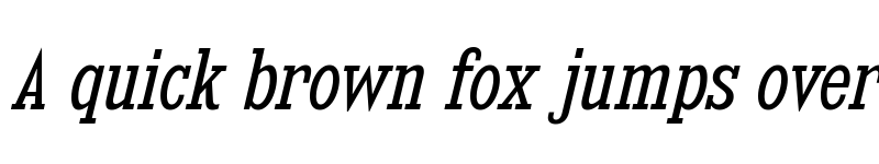 Preview of Kingsbridge Condensed Book Italic font