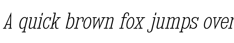 Preview of Kingsbridge Condensed ExtraLight Italic font