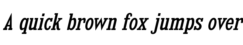 Preview of Kingsbridge Condensed Italic font