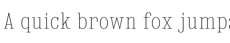 Preview of Kingsbridge Condensed UltraLight font