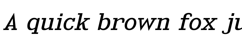 Preview of Kingsbridge Expanded Book Italic font