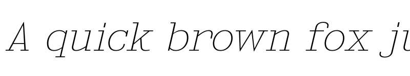 Preview of Kingsbridge Expanded UltraLight Italic font
