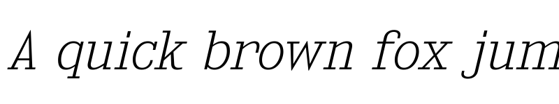 Preview of Kingsbridge ExtraLight Italic font
