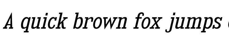 Preview of Kingsbridge SemiCondensed Book Italic font