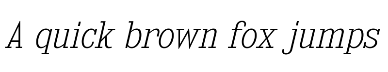 Preview of Kingsbridge SemiCondensed ExtraLight Italic font