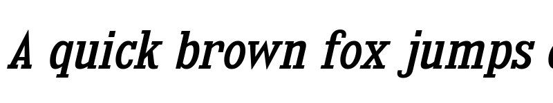 Preview of Kingsbridge SemiCondensed Italic font