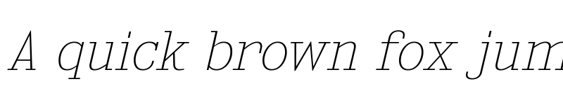 Preview of Kingsbridge UltraLight Italic font