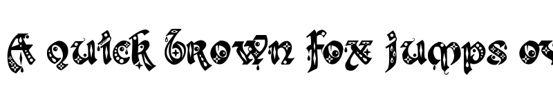 Preview of Kingthings Gothique Regular font