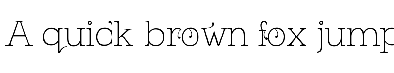 Preview of Kingthings Serifique Ultralight Light font