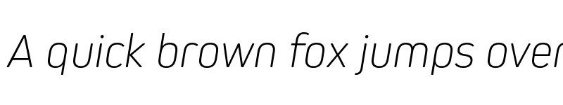 Preview of Kiro ExtraLight Italic font