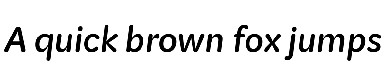 Preview of Kit Rounded Medium Italic font