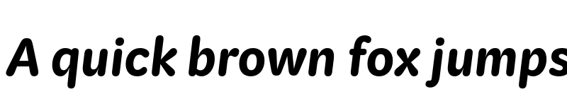 Preview of KitRounded Bold Italic font