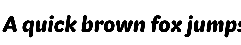 Preview of KitRounded ExtraBold Italic font