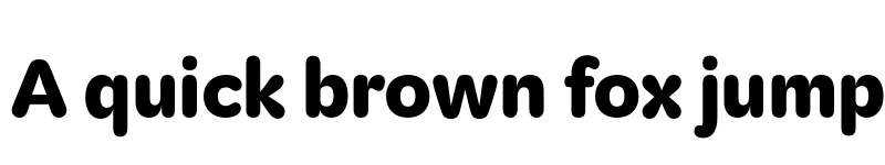 Preview of KitRounded ExtraBold font