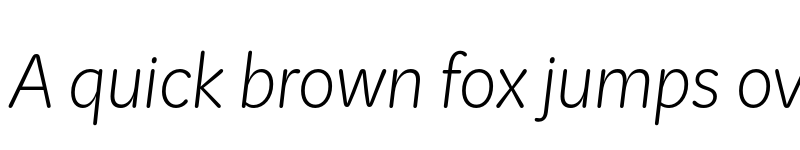 Preview of KitRounded ExtraLight Italic font