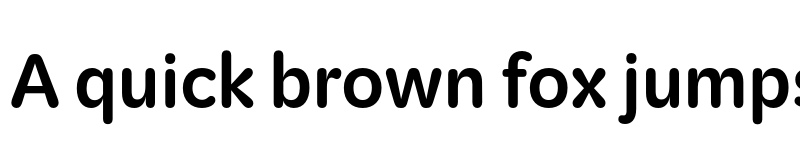 Preview of KitRounded SemiBold font