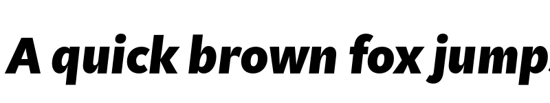 Preview of KitSans Black Italic font