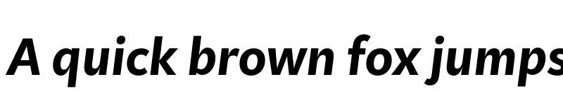 Preview of KitSans Bold Italic font