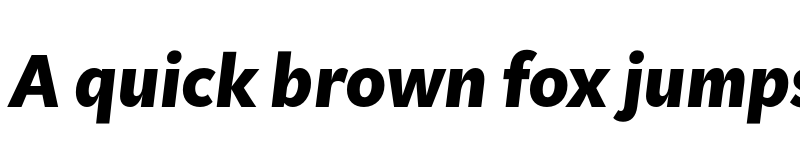 Preview of KitSans ExtraBold Italic font