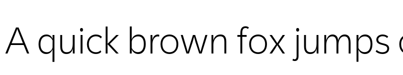 Preview of KitSans ExtraLight font