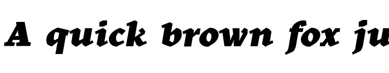 Preview of Kitsch Text Trial Black Italic font