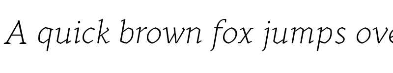 Preview of Kitsch Text Trial Extralight Italic font