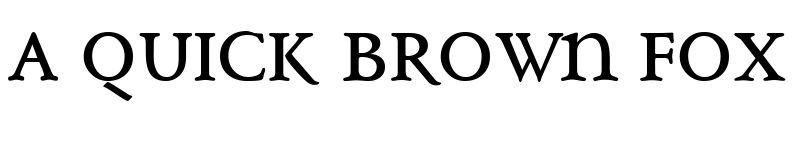 Preview of KL1_ Monocase Serif Regular font